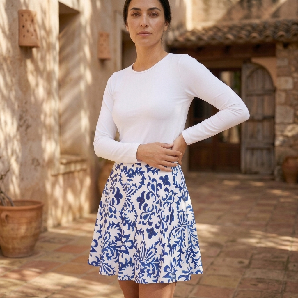 Women's Long Sleeve Dance Dress (AOP) - Image 4